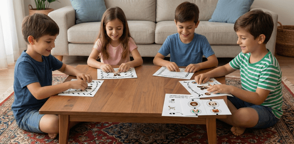 משחק לילדים - חדר בריחה להדפסה בבית