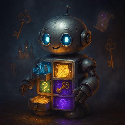 הפעלה ביתית עם חידות - בוט כותב סיפורים