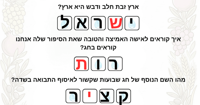 חידה לילדים שאפשר להכין בקלות